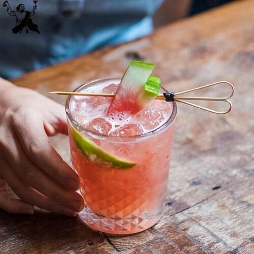 12cm 100 Pieces Colorful Cocktail Drink Stirring Sticks Food Dessert Picks Fruit Fork Bento Bar Tool