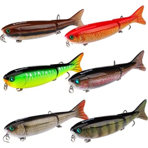 6pcs Multi-Jointed Sea fishing lures set 13cm 21g Floating artificial hard bait Z-shaped Wobblers Swimbait for fishing gear