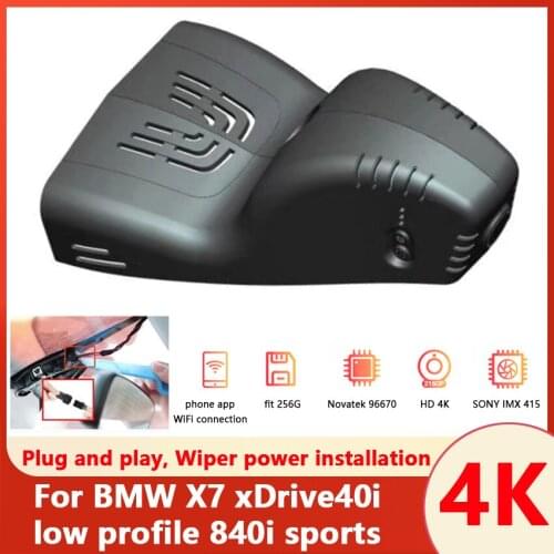 Car Driving Recorder Easy to install For BMW X7 xDrive40i low profile 840i sports Car DVR Wifi Video Recorder Dash Camera hd 4K