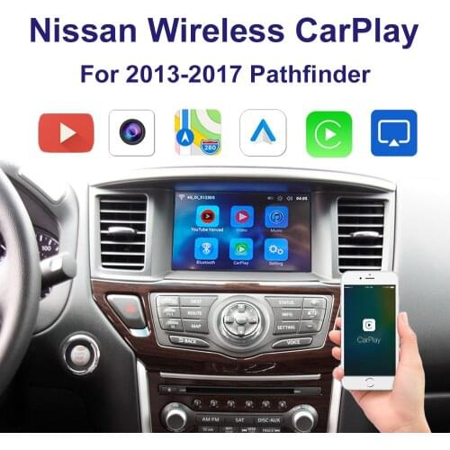 Wireless CarPlay&Android Auto Adapter interface for 2013-2017 Nissan Pathfinder Multimedia iPhone Android Wireless Carlife Kit