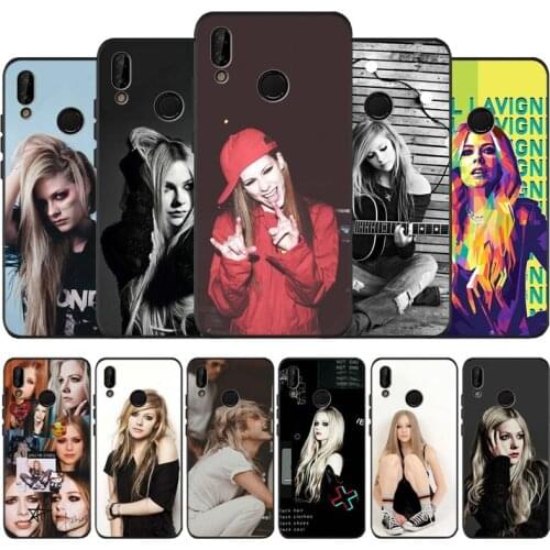 Avril lavigne black soft Phone Case for huawei P40 P30 P20 P10 Pro lite P9 Lite nova 4E 6SE Psmart 2019 Y6 9 Prime