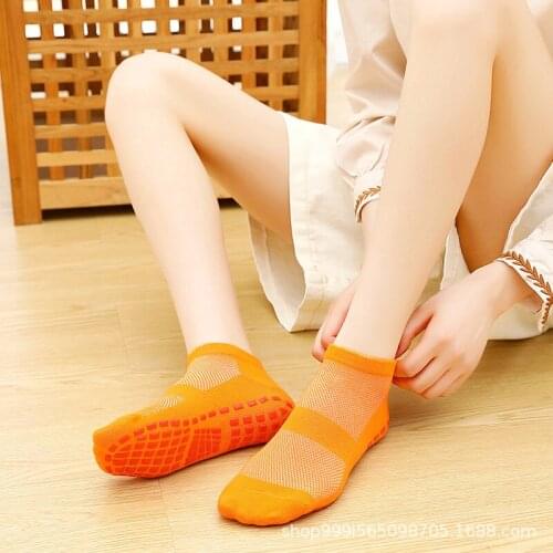 Children Women Yoga Socks Non-slip Floor Socks Breathable Cotton Dance Ballet Quick Dry Silicone Fitness Indoor Pilates Sports