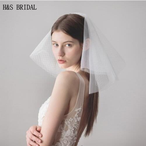 H&S BRIDAL Wedding Short Veils