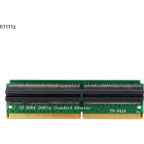 H1111Z Add On Cards DDR4 SO DIMM Adapter Memory Riser Card SO DDR4 260Pin Memory Test Protection Adapter Connector for Laptop PC