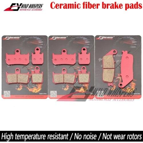Motorcycle Ceramic Front Rear Brake Pads For Yamaha MT-01 (1670cc) 2007-2010 MT-01S (5YUR) 2009