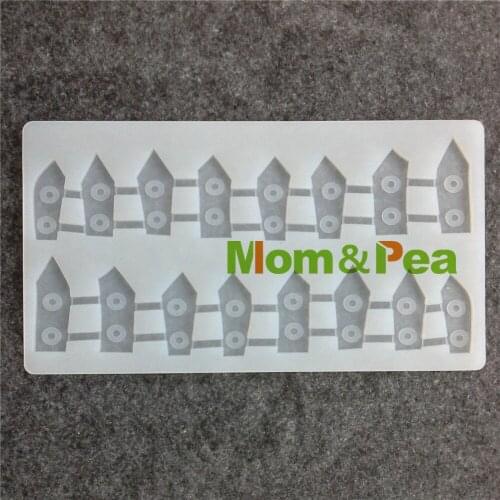 Mom&Pea CX053 High Quality Fence Shaped Silicone Mold Chocolate Mold Cake Decoration