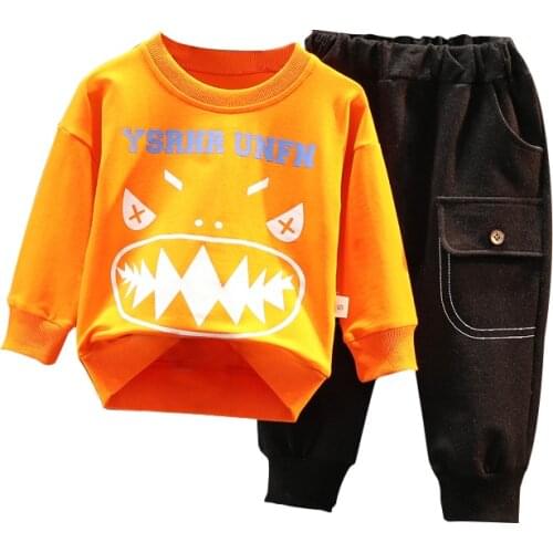 New Spring Autumn Baby Girl Clothes Fashion Children Boys Sports T-Shirt Pants 2Pcs/Sets Toddler Casual Costume Kids Tracksuits