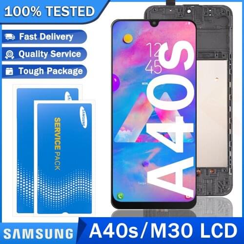 Original Smart LCD Display For Samsung Touch Screen Digitizer Assembly For Samsung Galaxy A40s M30 LCD+Service Package