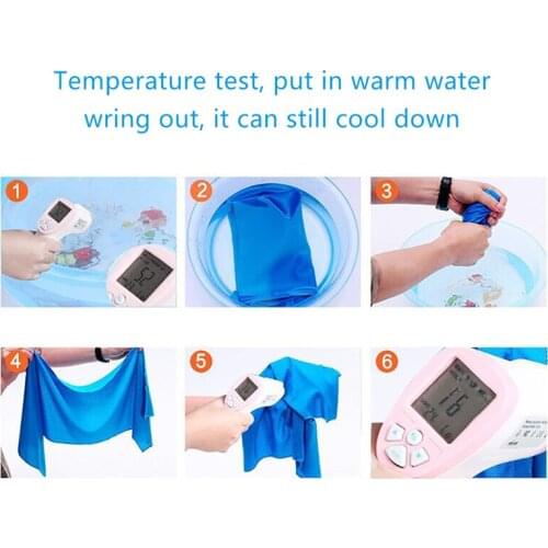 Cold Sense Towel Ice Towel Cold Sense Sports Ice Towel Cooling Ice Towel Sports Towel Microfiber Towel Cooling Neck Wrap