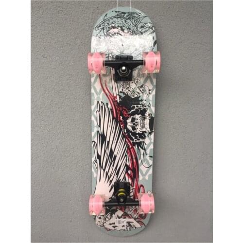 Professional Corrected Grain Silikon Illuminated With Wheels for Skateboard 4 wheels skateboard maple flash adult child scooter'ı skateboard