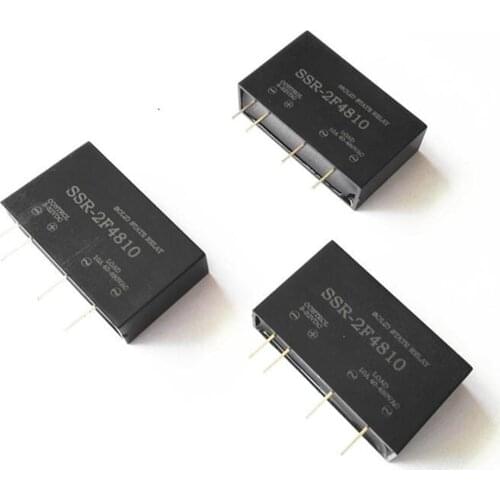SSR-2F4810 In-line small solid state relay 10A Circuit board PCB solid state DC control AC