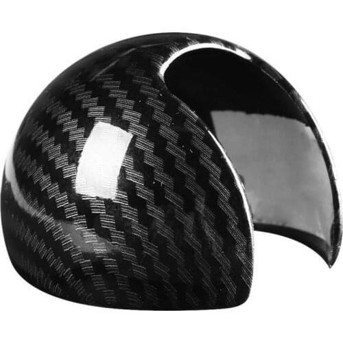 Carbon Fiber Style ABS Car Gear Shift Knob Head Cover Cap Sticker Trim for Audi A3 8 V S3 2014-2018 car styling