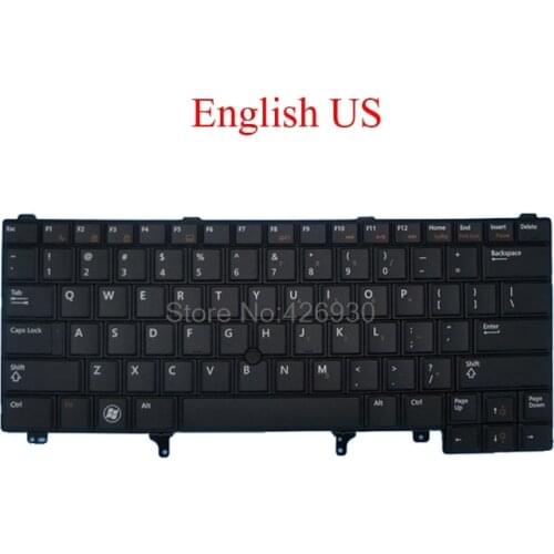US UK BR Keyboard For DELL For Latitude E6440 E6430S E6430 E6420 E6330 E6320 E6230 E6220 E5430 E5420M E5420 5420 Pointing new