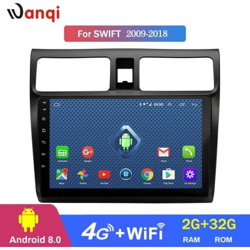 4G Lte All Netcom 10.1 inch Android 8.0 full touch screen car multimedia system for Suzuki Swift 2009-2018 gps navigation