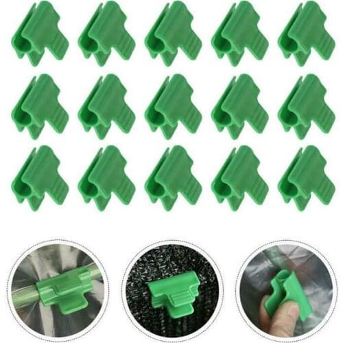 20 Pcs Gardening Supplies Plastic Film Buckle Clip Greenhouse Snap Clamps Film Buckle Clamps Plastic Pipe Clamps