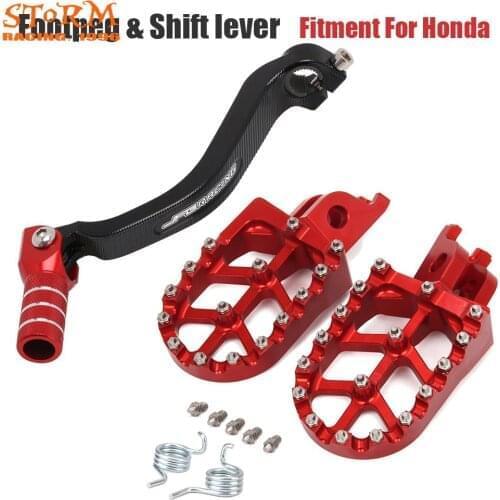 2019 Footpeg FootRest Pedals Shifter Lever For HONDA CRF150R CRF250R CRF250X CRF450R CRF450RX CRF450X CRF250L 2003-2019