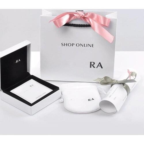 2021Fashion exquisite jewelry gift bag Apply to Pandora pulseras bracelet necklace Ring earring charms beads jewellery Box