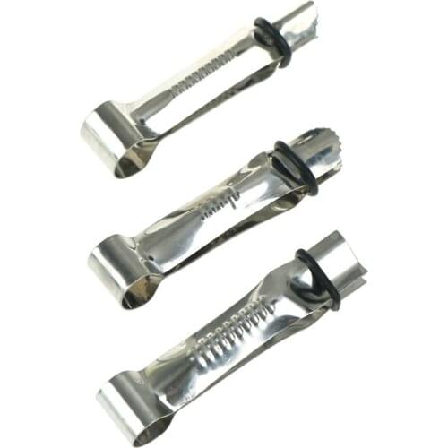 3pcs Silver Stainless Steel Clamp Crimper Cutters DIY Cake Clip Mold Fondant Cake Clip Lace Mould Patisserie