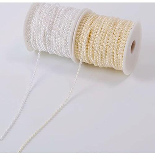 4mm half - side wire bead garment accessories DIY accessories decorative imitation pearl.wedding decoration rhinestone D70*50