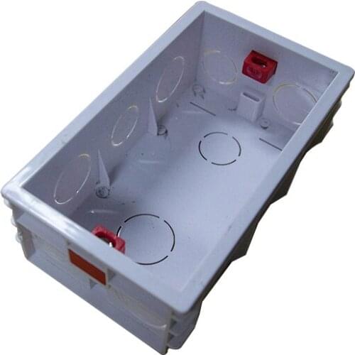 5 PCS 145x85x50mm Wall Plate Wall Mounting Socket Box Internal Cassette PVC Switch Mounting Box Junction Box