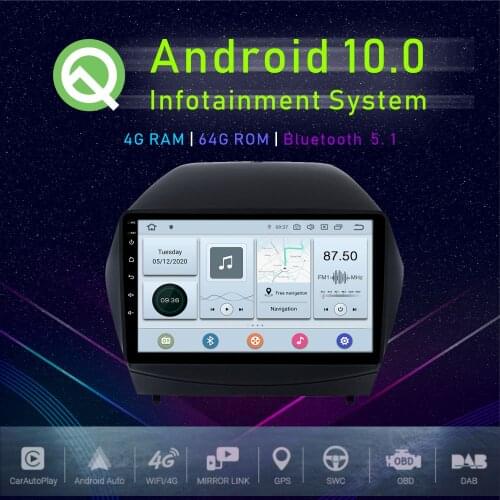 JSTMAX 9" Android 10.0 Car GPS Player For Hyundai IX35 2009-2015 Multimedia Radio Player