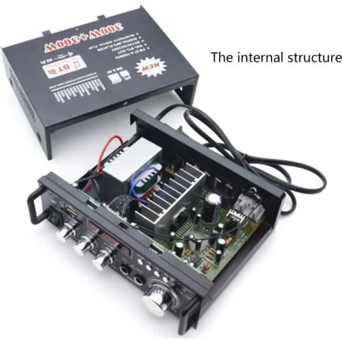 Car Amplifier Display Digital HIFI Powers Amplifier Bluetooth Stereo Subwoofer New