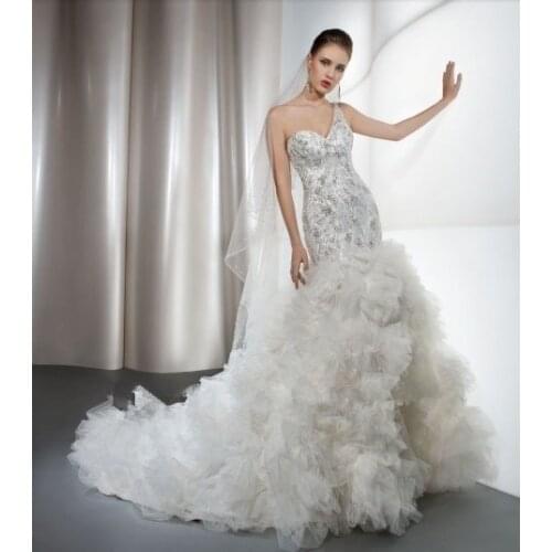 Free shipping new 원피스 bridal gown brides white long plus size sweetheart luxury rhinestone crystal Bespoke Wedding Dresses