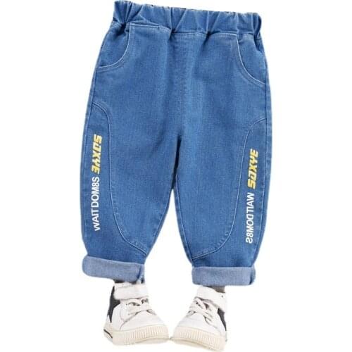 New Spring Autumn Children Elastic Waist Pants Infants Fashion Sport Trousers Kid Letter Clothing Baby Boys Girls Casual Clothes