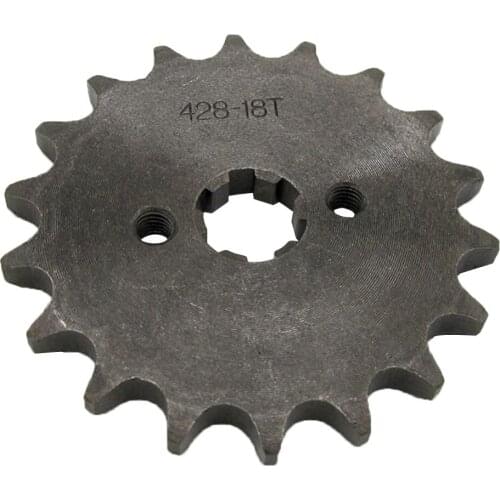 Chain 428 18 Tooth Front Engine Sprocket Dirt Pit Bike ATV Moped 17mm Shaft