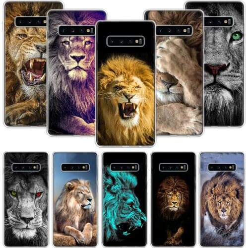 Lion Alpha Male Cub Phone Case for Samsung Galaxy A51 A71 A50S A20E A30 A40 A70S A10S A01 A21 A41 A52 A20S A6 A7 A8 A9 Cover