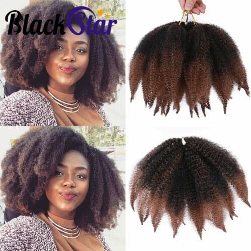 Afro Kinky Twist Crochet Marley Braiding Hair Marley Kinky Crochet braids Marley Hair 8inch Short Hair Synthetic Hair Extensions