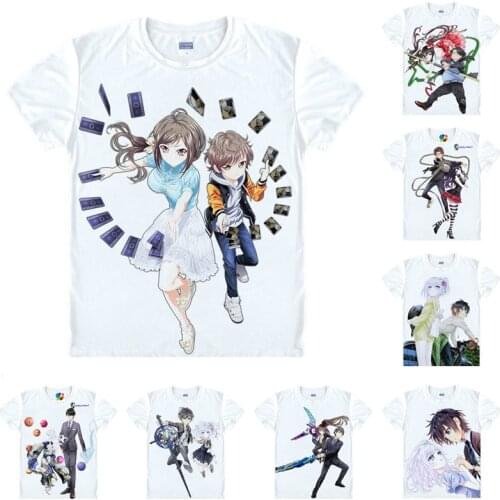 Coolprint Anime Shirt Hand Shakers T-Shirts Multi-style Short Single Gear Tazuna, Sproutcket Koyori Cosplay Motivs Hentai Shirts