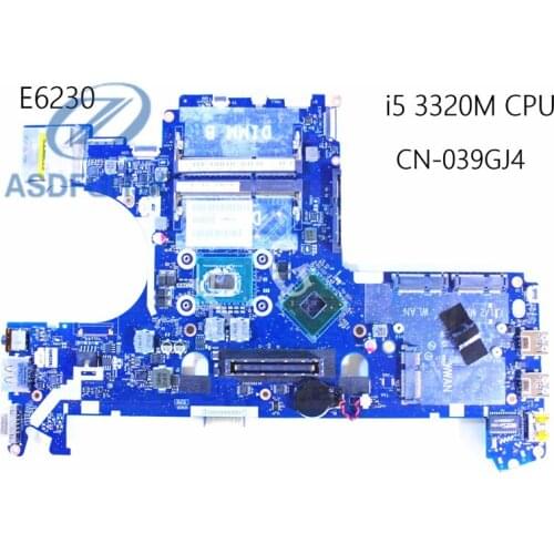 FOR DELLL Laptop E6230 motherboard CN-04P61D 04P61D 4P61D with i7-3520M CPU LA-7731P 100 Test ok