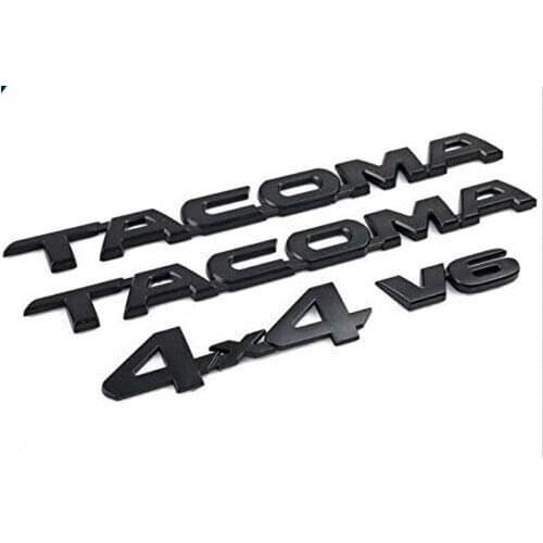 FOR Tacoma Matt Black Sign Door Fender Logo Applique Badge Nameplate aaaaa