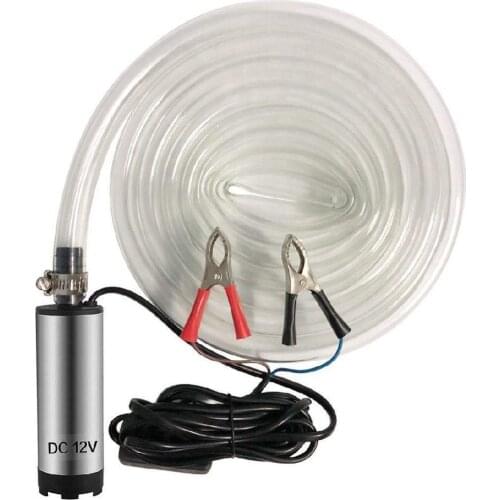 12V DC Electric Submersible Pump for Pumping Diesel Oil Water Stainless Steel Shell 12L/min Fuel Transfer Pump 12 V Volt