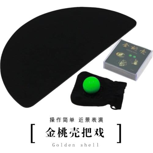 The Golden Shells Trick,Three Shell Game,Illusions,Stage Magia Props,Party Magie,Mentalism,Toys.Classic,gimmicks,Accessories