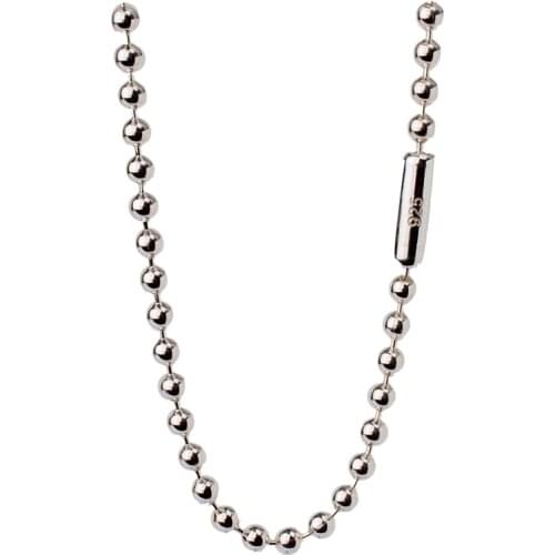 JustNeo Solid 925 Sterling Silver Ball Chain Necklace 16-36inch,Basic Chains for Pendants