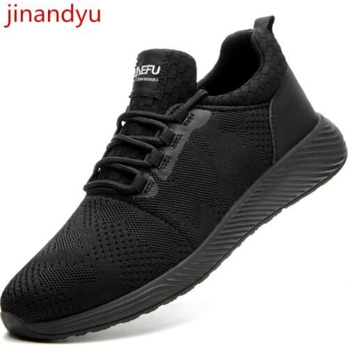 Steel Toe Shoes Work Clothes Men Safety Boots Anti-hit Anti-puncture Breathable Sneakers Construction Safety Shoes for Men