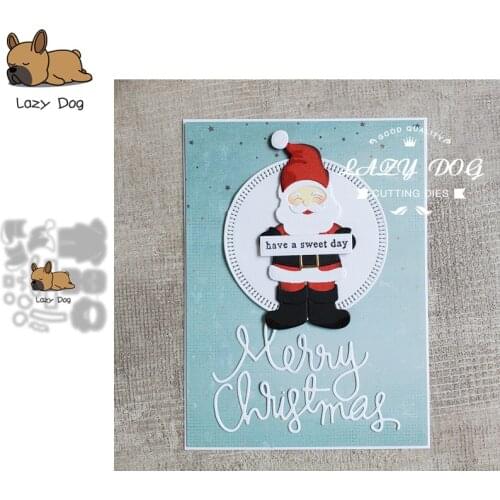 Christmas Santa Claus Metal Cutting Dies Scrapbooking Stencil DIY Mold Craft Embossing Die Cuts Card Making New Dies For 2021