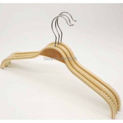 38 cm Multifunction Solid Wood Clothes Hanger Racks Display Womens Clothing