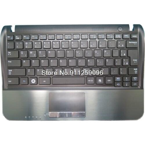 Laptop PalmRest&keyboard For Samsung X128 Brazil BR BA59-02808P Upper Case With Touchpad New
