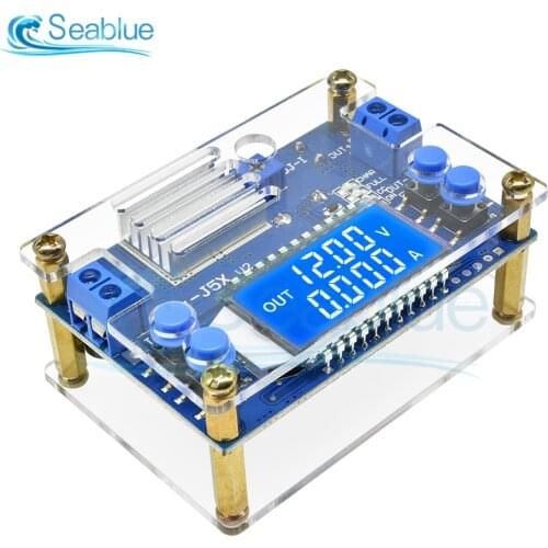 CC CV DC 6.5-36V to 1.2-32V 5A 75W Step Down Buck Converter Power Supply Module Voltage Regulator Transformer With Case Heatsink