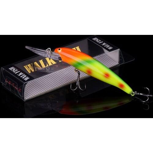 Attractive Simulation Fishing Lure 115mm 11.5g Minnow Wobbler Lure Depth 3-4m Bass Pike Bait Fishing Tackle Pesca