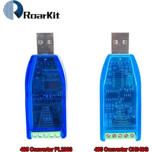 Industrial USB to RS232 RS485 CH340G PL2303 Converter Communication Module Bidirectional Half Duplex Serial Line TVS Protection