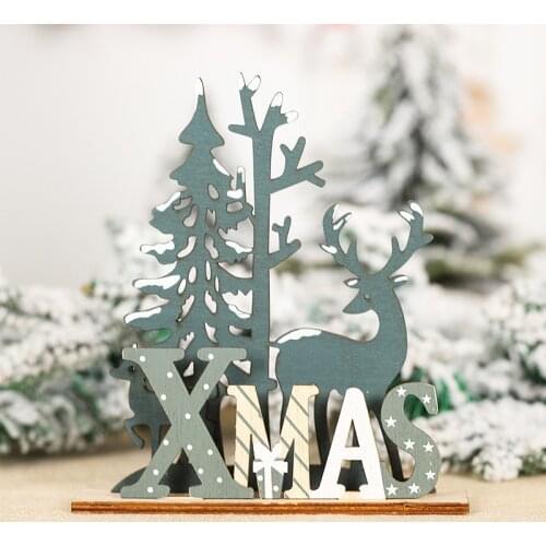 Merry Christmas Xmas Elk Tree 3D Snowflake Happy New Year 2021 Gifts Christmas Decorations for Home Ornaments Noel Navidad Decor