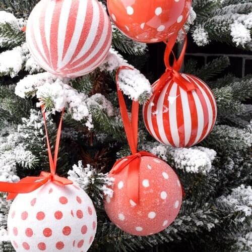 Christmas decorations Christmas memory ball pendants scene decoration ornaments DIY paper bag ball ornaments 14 pieces