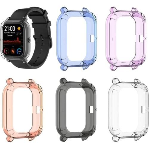 TPU Frame Bumper Cover Case Shell Protector for Xiaomi Huami Amazfit GTS Smart watch Bracelet Protective accessories #1012