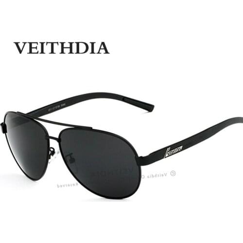 VEITHDIA Aluminum Magnesium Anti-Reflective Polarized Sunglasses Mens Aviation Driving Sun Glasses For Men Eyewear Accessories