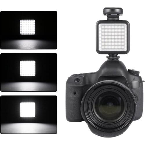 High Quality Long Life 5.5W 800lm 6000K Mini Portable 49 LED Video Light Lamp Photographic Photo Lighting for Camera Photography