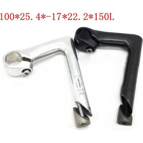 Bicycle Bike Quill Stem Riser 100mm Handlebar 25.4mm Clamp Handlebar Parts Bicycle Components Parts Stems